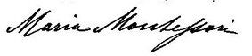 firma Maria Montessori