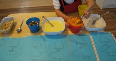 Attività di vita pratica Montessori - cucinare 1