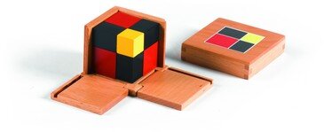 Il cubo del binomio Montessori 3