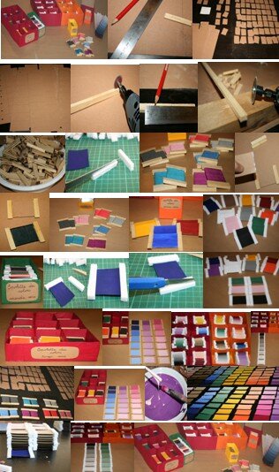 spolette dei colori Montessori collage