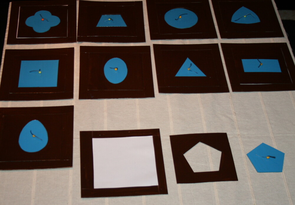 DIY Montessori metal insets 