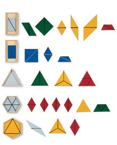 DIY Montessori constructive triangle boxes 