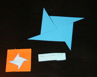 DIY Montessori blue triangles 