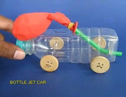 Esperimenti scientifici per bambini - automobiline con motore ad aria 2