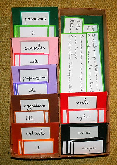scatola grammaticale VI 1