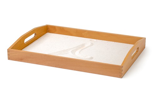 lavagna di sabbia Montessori