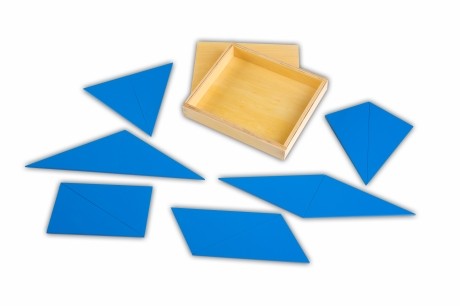 triangoli blu Montessori