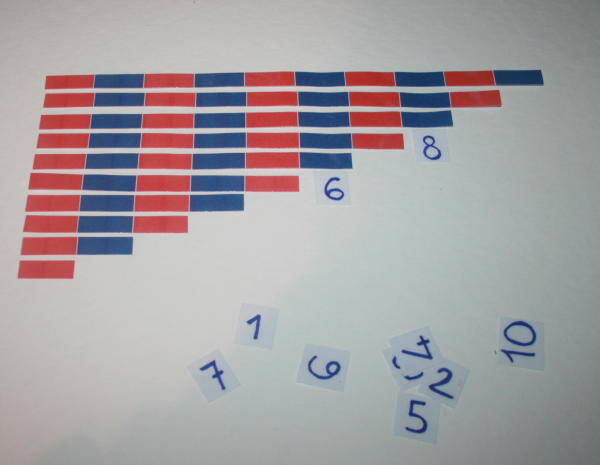 Aste numeriche Montessori