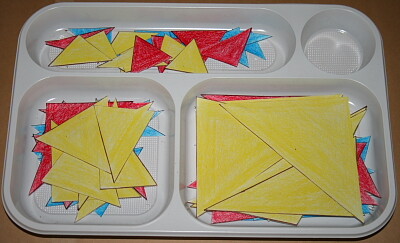 il gioco dei triangoli (indovina l'aggettivo) Montessori 1