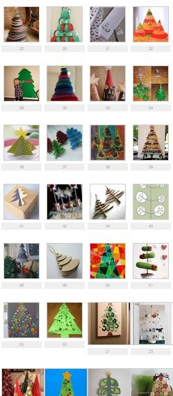 Christmas trees - 50 and more creative projects - second part 