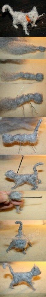 Animali di lana cardata - Gattino 11