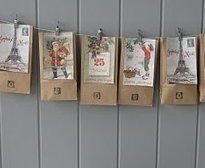 Natale Calendari dell'Avvento fai da te - 70 e più idee - 14