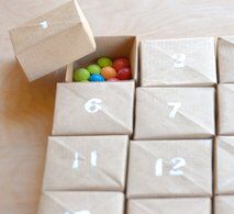 Natale Calendari dell'Avvento fai da te - 70 e più idee - 17