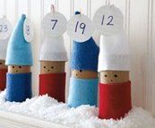 Natale Calendari dell'Avvento fai da te - 70 e più idee - 67
