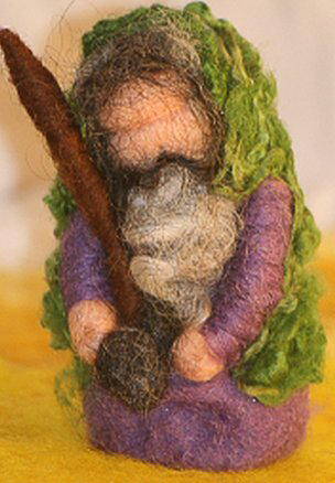 Presepe in lana cardata tutorial - Maria, Giuseppe, Gesù bambino, i pastori e i Re Magi 27