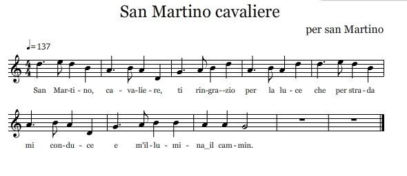 San Martino Cavaliere Canto Per San Martino Lapappadolce