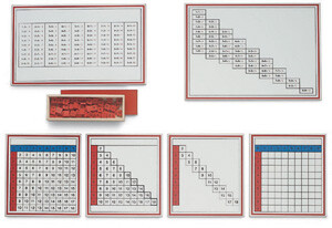 tavole dell'addizione e tombolini