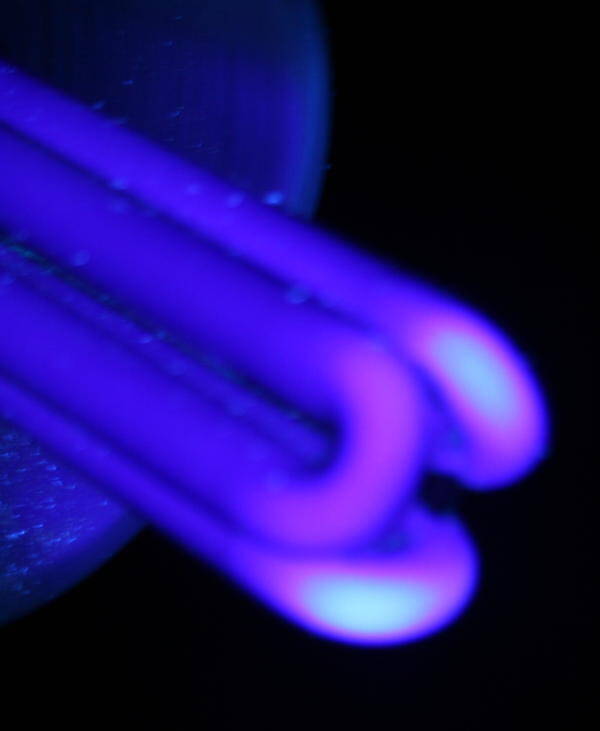 The "black light" lamp to play with the fluorescence 
