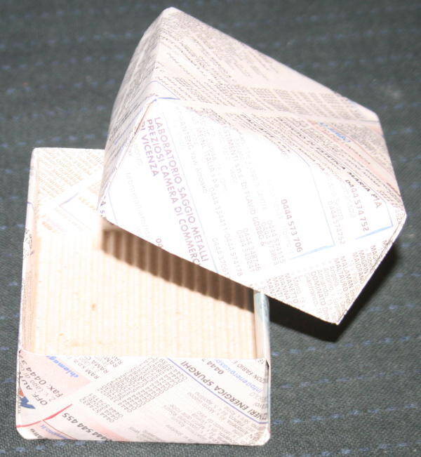 Scatola origami con coperchio tutorial la pappadolce Scatole di carta fatte a mano