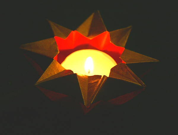 lanterna di carta a stella
