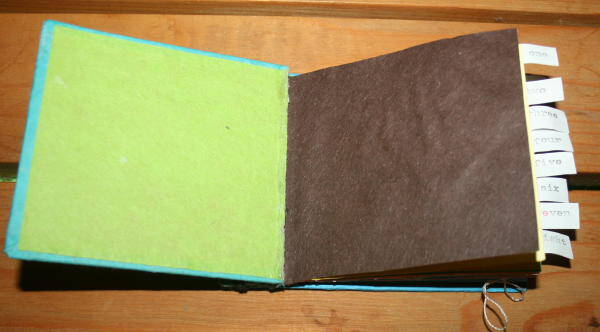 Book building for children - tutorial to make a book of numbers with Japanese binding and starlets