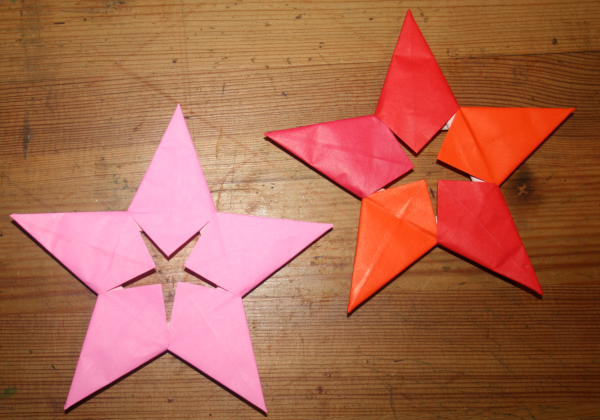 Origami Decorazioni Natalizie.Decorazioni Natalizie Stella Origami A 5 Punte Lapappadolce