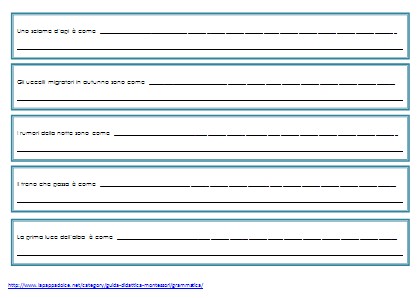 Schede per i primi esercizi di composizione in prosa