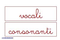 vocali e consonanti