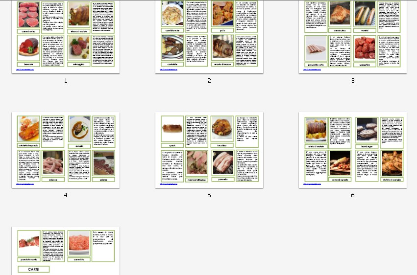 Nomenclature Montessori LE CARNI disponibili nella versione per bambini dal 3 ai 6 anni, e per bambini dai 6 ai 9, con libretto di accompagnamento, scaricabili e stampabili in formato pdf.