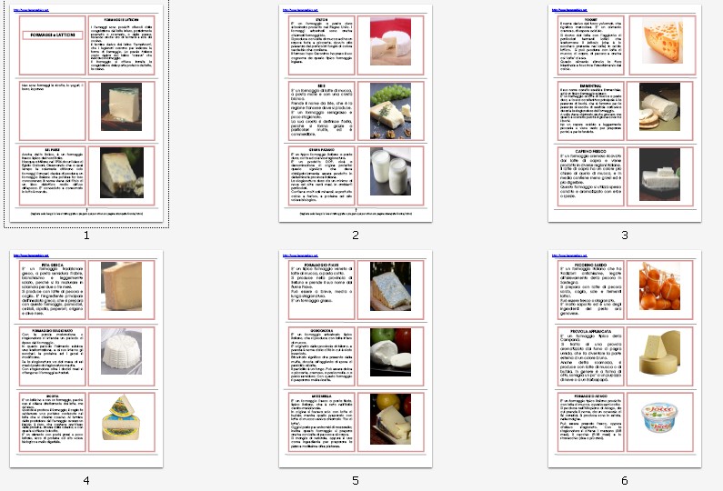 libretto per le nomenclature 6-9 FORMAGGI E LATTICINI 47