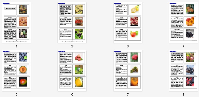 libretto per le nomenclature 6-9 FRUTTA FRESCA61