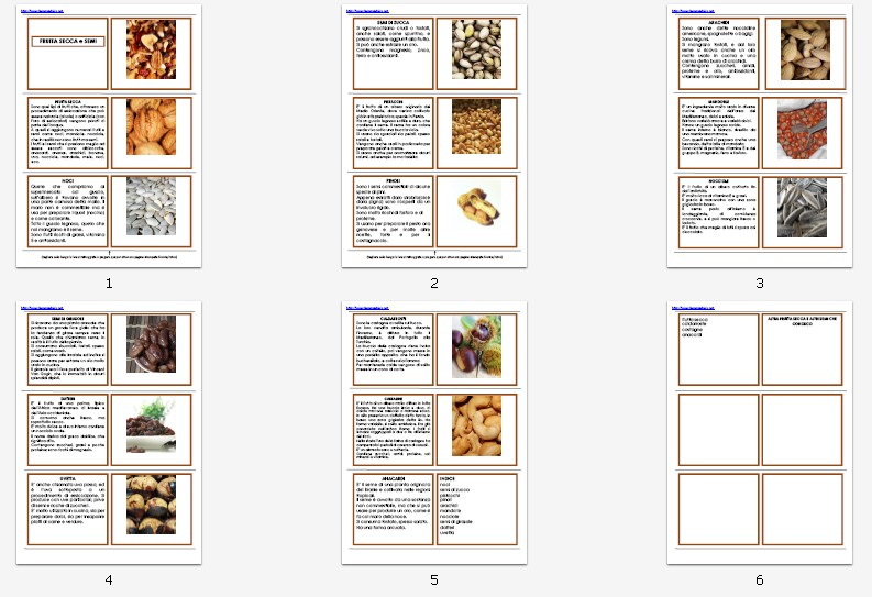 libretto per le nomenclature 6-9 FRUTTA SECCA E SEMI 76