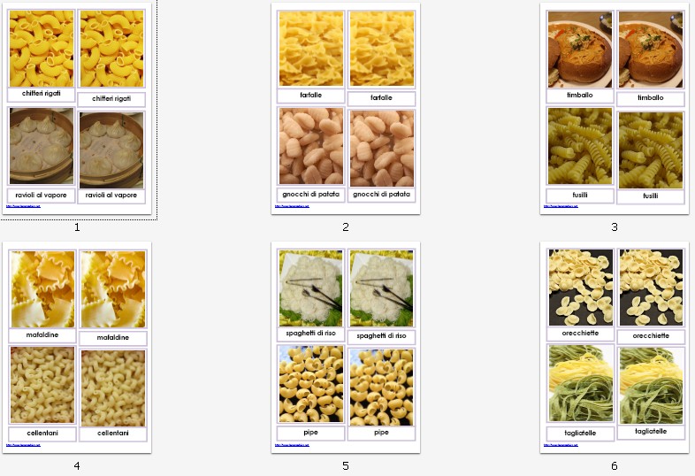 nomenclature 3-6 anni PASTA122