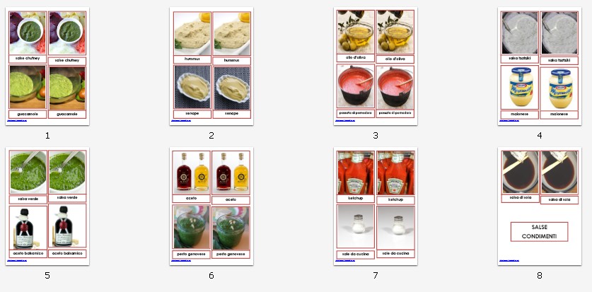 nomenclature 3-6 anni SALSE E CONDIMENTIa 181