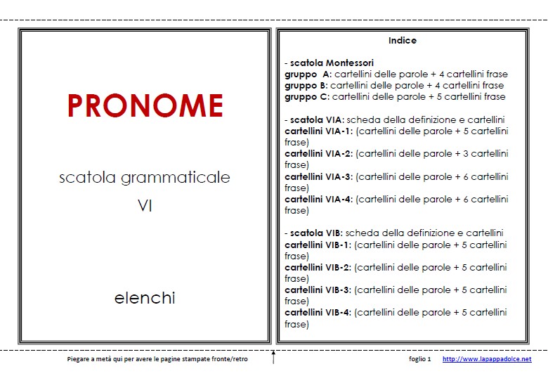 libro degli elenchi PRONOME 25