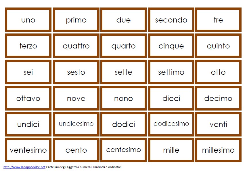 Cartellini degli aggettivi quantitativi STAMPATO MINUSCOLO 4