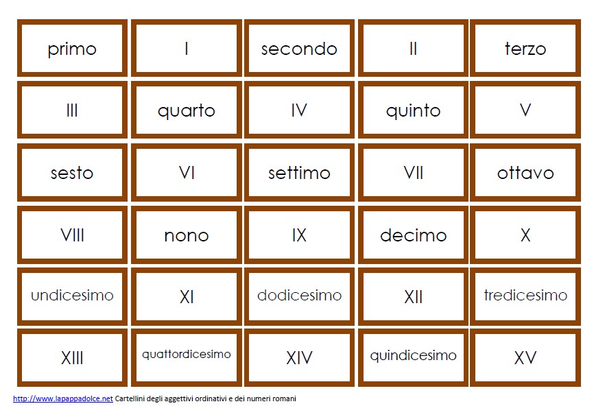 Cartellini degli aggettivi quantitativi STAMPATO MINUSCOLO 7