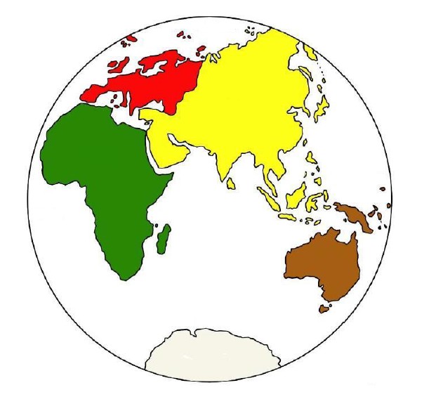 Mappa Del Mondo Da Colorare Per Bambini