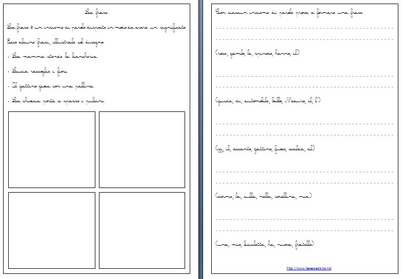 Esercizi Di Grammatica Per La Classe Seconda Lapappadolce