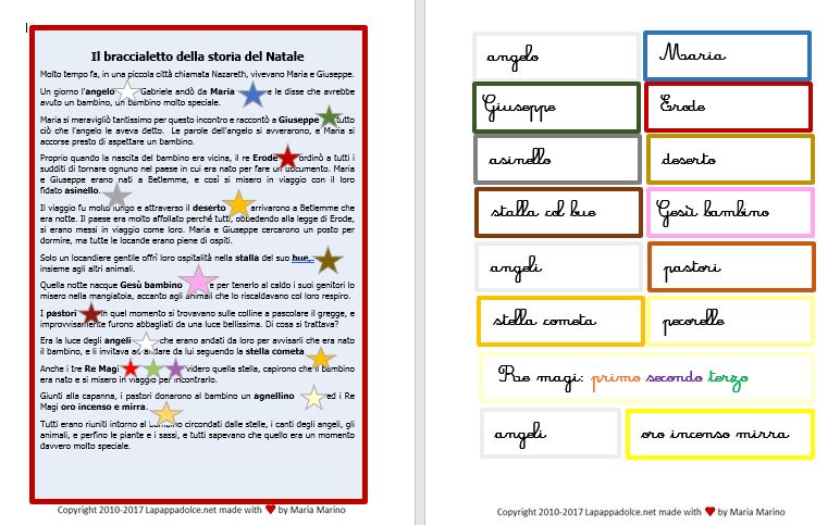 Storia Della Stella Di Natale Per Bambini.Il Braccialetto Del Racconto Di Natale Lapappadolce